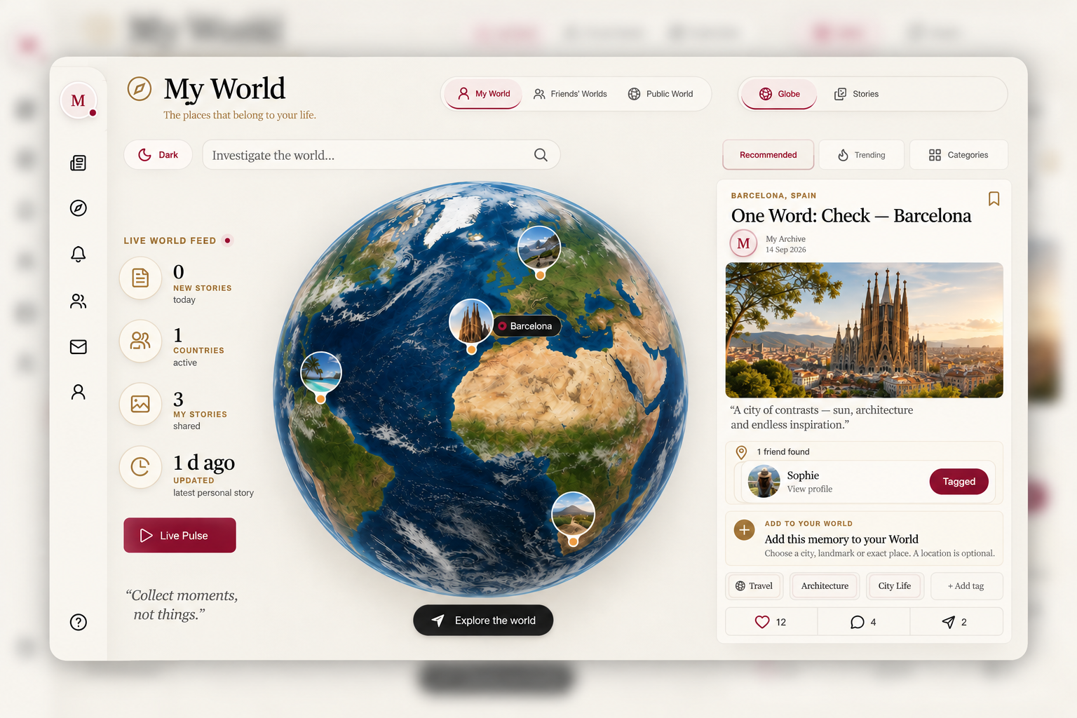 Digital archive interface
